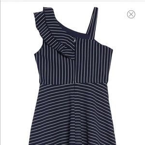 One-Shoulder Stripe Dress